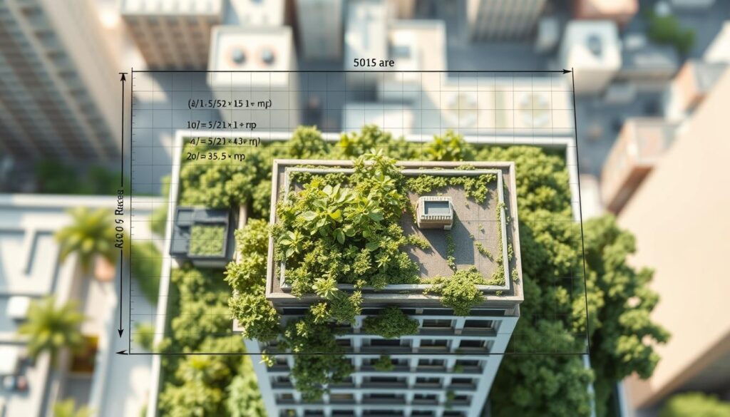 Flächenberechnung Dachbegrünung