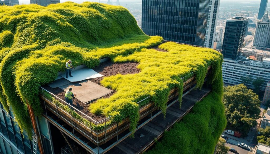 Installation Dachbegrünung