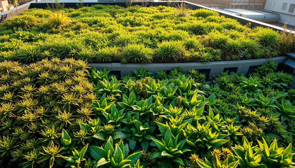 Schichten Dachbegrünung