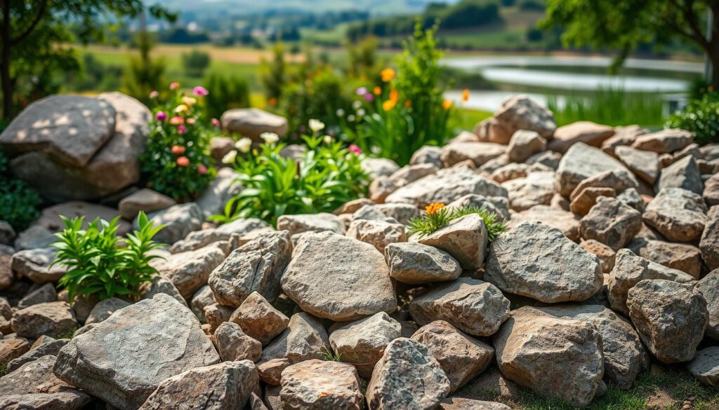 garten mit natursteinen gestalten