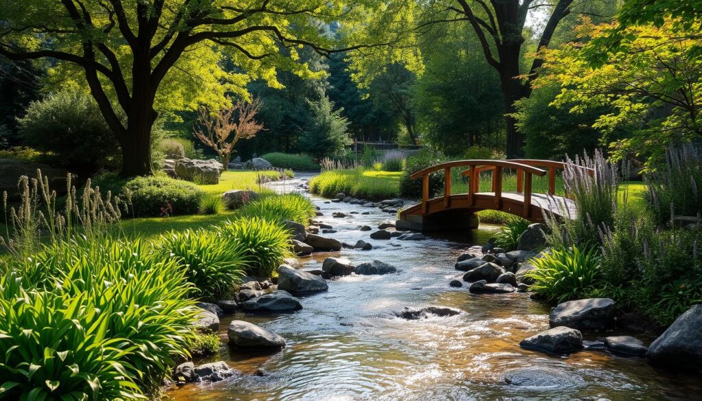 wasserlauf im garten bauen